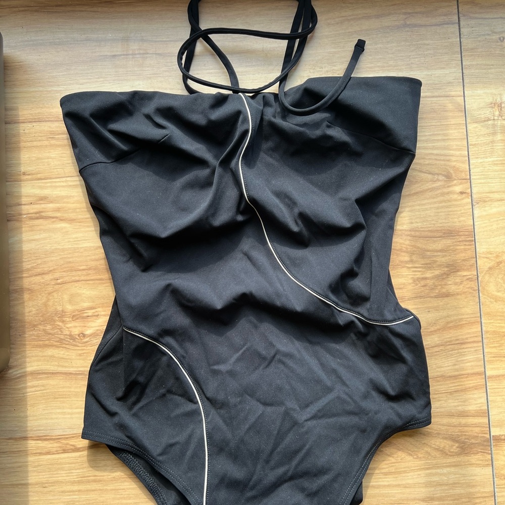 Chic Black Women's One-Piece Swimsuit